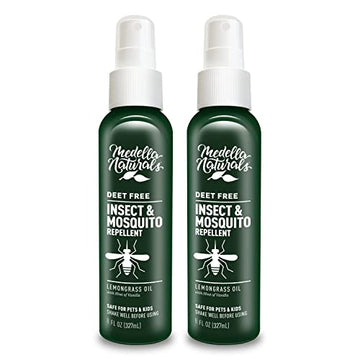Deet-Free Insect & Mosquito Repellent Pack of 2 (8 oz) – Nice Smelling Medella Naturals uk supplements