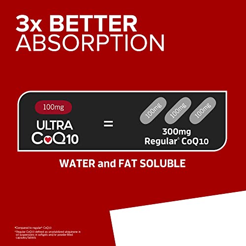 Qunol Ultra CoQ10 100mg Softgels- 3x Better Absorption Coenzyme Q10 Supplements Qunol uk supplements
