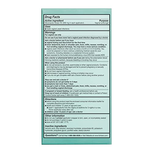 Hers Miconazole 3 Day Yeast Infection Treatment - Treats Vaginal Itching, Burning, Discharge HIMS & HERS uk supplements