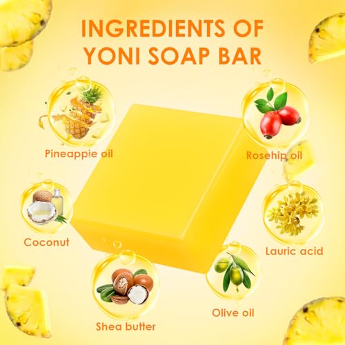 2 PCS Yoni Soap Bars Feminine Wash, 100% Natural Organic Yoni Bar Soap for Women Ph Balance Yoni BASSI uk supplements