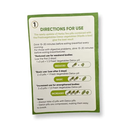 Slimming Care Newest Version X3 Type 1 Diet for Everyone (30pills/Box) + Free Vegetable Heath Secret uk supplements