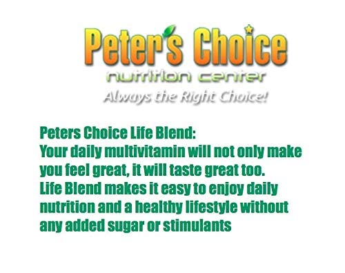 Peter's Choice Life Blend, 16oz, Multivitamin & Mineral Powder, Unsweetened, 32 Servings per Container. Made in The USA Peter's Choice uk supplements