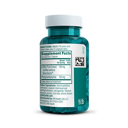 NEURIVA Original Decaffeinated Clinically Tested Nootropic Brain Supplement for Memory, Focus & Concentration, NeuroFactor & Phosphatidylserine, 28ct Capsules NEURIVA uk supplements
