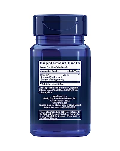 Life Extension Joint Mobility, relieves Minor Knee discomfort & Improves Range of Motion, Turmeric & Tamarind, Gluten-Free, Non-GMO, Vegetarian, 60 Capsules Life Extension uk supplements