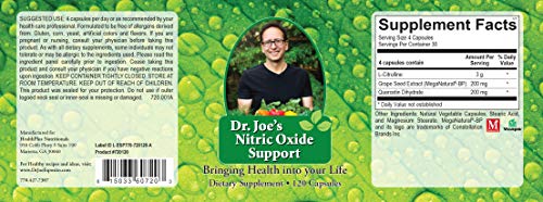 Dr. Joe's Nitric Oxide Support - L-Citrulline 3g per Serving Dr. Joe's uk supplements