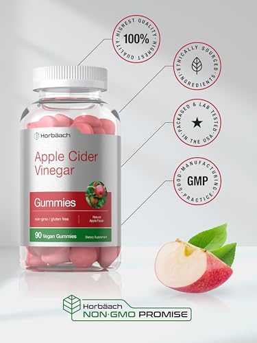 Horbaach Vegan Apple Cider Vinegar Gummies | 90 Count | ACV Supplement | Natural Horbäach uk supplements