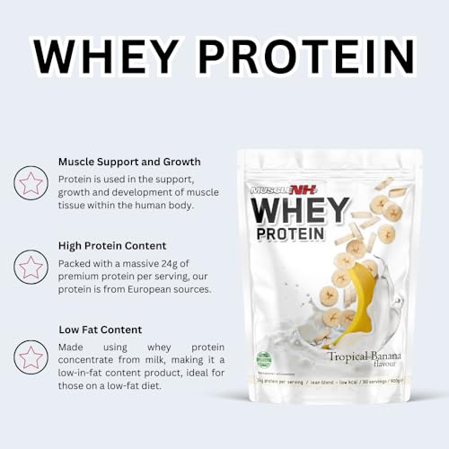 MuscleNh2 Whey Protein Powder Milk Protein, Soy Free, Gluten Free, Naturally Occurring BCAAs MuscleNh2 uk supplements