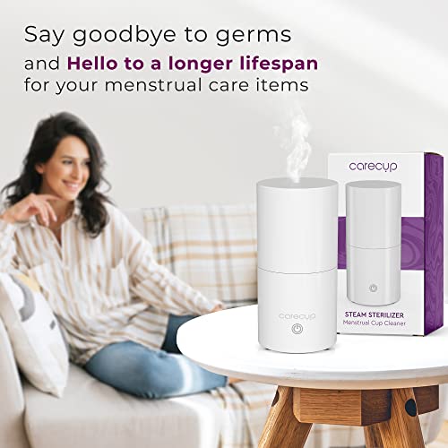 Carecup Menstrual Cup Sterilizer - Modern Menstrual Cup Cleaner Unscented Sanitizer - 2-Minute Carecup uk supplements