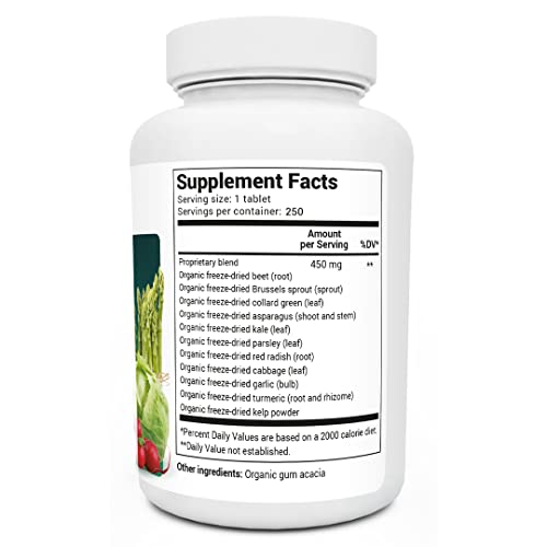Dr. Berg's Greens Superfood Cruciferous Vegetable Tablets - Vegetable Supplements Dr. Berg Nutritionals uk supplements