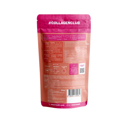 SOLV Premium 5000mg Pure (Type 1) Marine Collagen Peptides 50mg Hyaluronic Acid, Vit C, Biotin, Vitamin A SOLV uk supplements