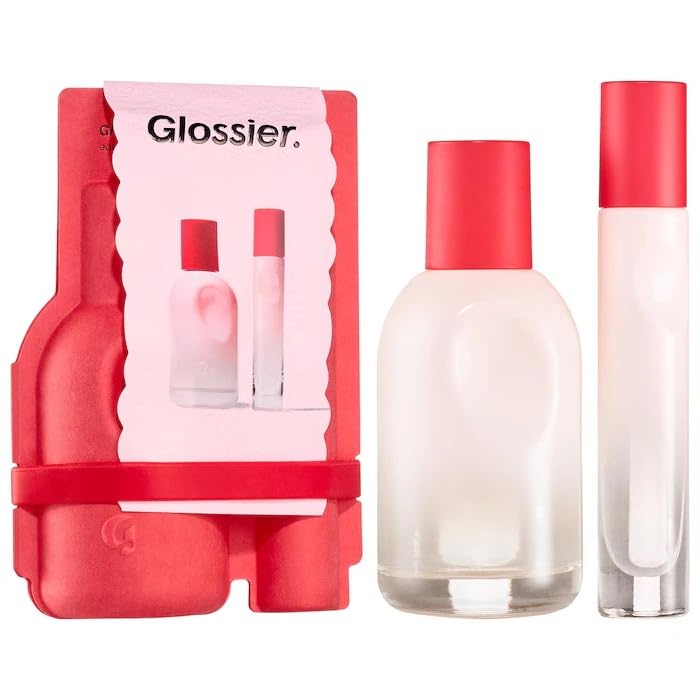 Glossier You Limited Edition Eau de Parfum Holiday Gift Set - Full Size Spray (1.7oz / 50ml) and Travel Size Rollerball (0.27oz / 8ml) Glossier uk supplements