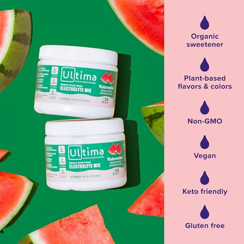 Ultima Replenisher Daily Electrolyte Drink Mix – Watermelon, 30 Servings – Hydration Ultima Replenisher uk supplements