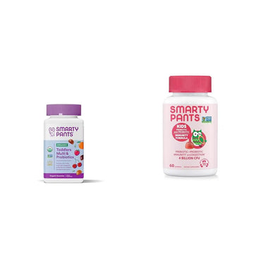 SmartyPants Organic Toddler Multivitamin Gummies: Probiotics & Kids Probiotic Immunity Gummies: Prebiotics & Probiotics for Digestive Health and Immune Support Supplement SmartyPants uk supplements