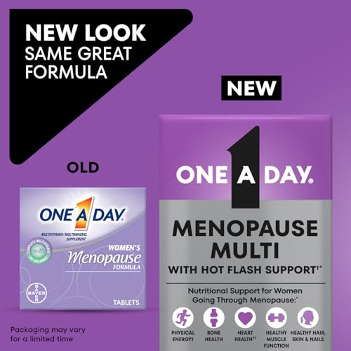 One A Day Women's Menopause Multivitamin with Vitamin A, Vitamin C, Vitamin D, Vitamin E and Zinc for Immune Health Support, Bone health, 50 Count ONE A DAY uk supplements