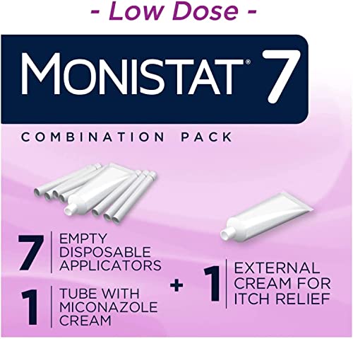 Monistat 7 Simple Cure Feminine Antifungal Cream with RX Strength Cream, 7 Day Treatment Cream Monistat uk supplements