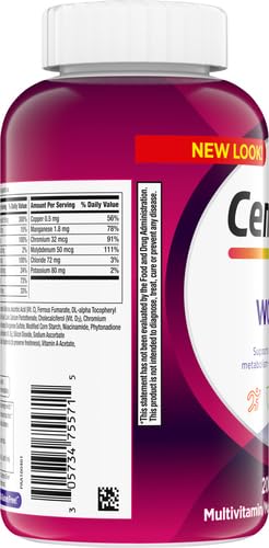Centrum Multivitamin Tablet for Women, Multivitamin/Multimineral Supplement with Iron, Vitamin D3, B Vitamins and Antioxidant Vitamins C and E Centrum uk supplements