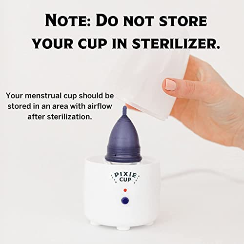 Pixie Menstrual Cup & Disc Steamer Sterilizer - Ranked 1 for The Best Steamer - Kills 99.9% of Germs Pixie Cup uk supplements