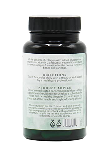 Collagen Extra Capsules | Collagen with Glucosamine, Chondroitin & Vitamin C G&G Vitamins uk supplements