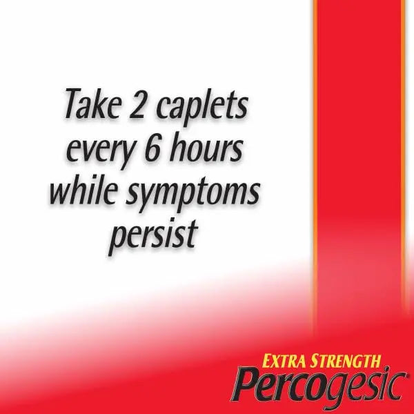 Percogesic Extra Strength Pain Relief | Aspirin Free Dual Action Relief | 40 Coated Caplets (3 Pack) Percogesic uk supplements