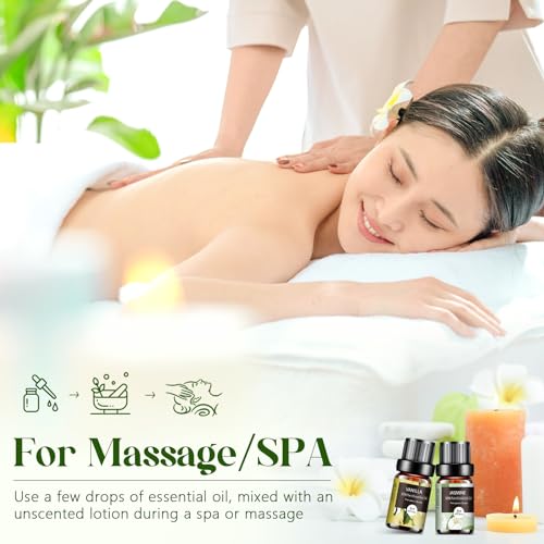 Essential Oils Set - 12 Pcs Aromatherapy Essential Oil Kit for Diffuser, Humidifier, Aromatherapy, Massage Aeshory uk supplements