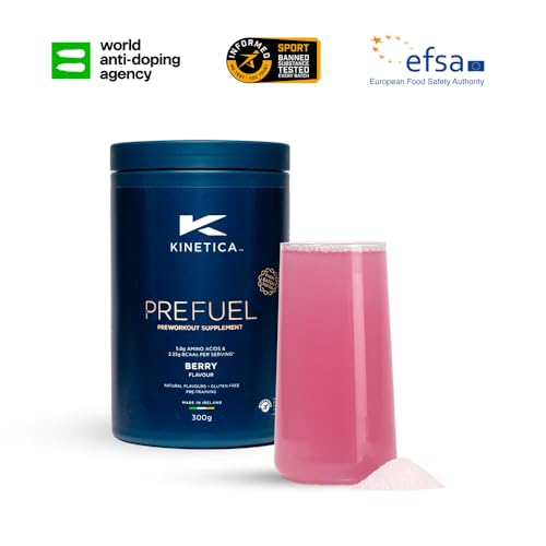 Kinetica PreFuel, Pre Workout, 5.9g Amino Acids & 2.3g BCAA's per Serving, 30 Servings Kinetica uk supplements