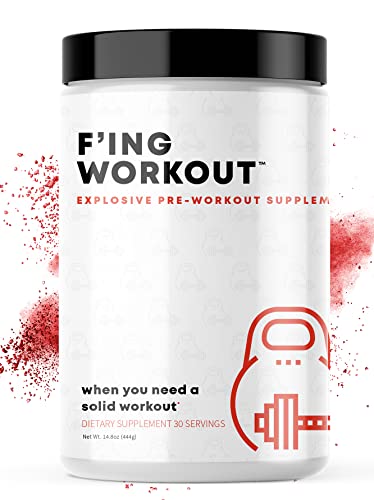 F'ing Workout - Explosive Pre-Workout Supplement (Sour Peach Rings) F'ing uk supplements