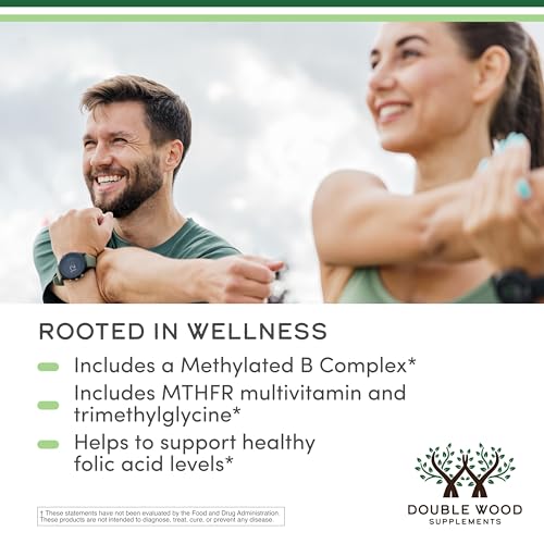 Methylated Multivitamin (Methylated and Activated Vitamins Only - Methylated B Complex with Trimethylglycine Double Wood Supplements uk supplements