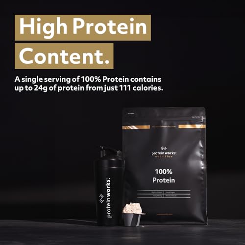 Protein Works - 100% Protein, 1.25kg, High Protein Blend, 41 Servings, Chocolate Silk Protein Works uk supplements