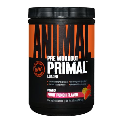Animal Primal Muscle Hydration + Preworkout Powder – Contains Beta Alanine, 3DPump Animal uk supplements