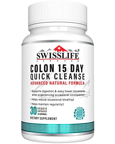 SWISSLIFE FOREVER Colon 15 Day Quick Cleanse, Advanced Gut Cleanse Detox, Improves SWISSLIFE FOREVER uk supplements