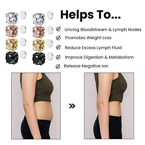 Non Pierced Atheniz Lymphvity Germanium Acupuncture Magnetic Earrings Women LIU JUN uk supplements