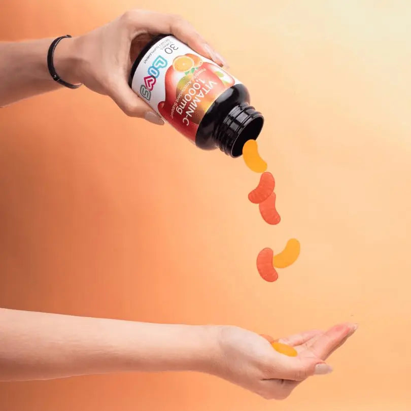 Vitamin C 1000mg Gummies for Kids & Adults |Antioxidant & Immune Support Supplement | Vegan Multivitamin for Hair, Skin & Nails LIVS uk supplements