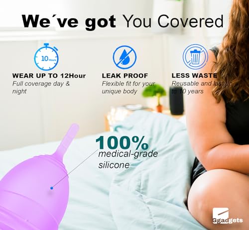 Ggadgets Menstrual Cup for Women with Pouch | Ultra Soft Odour & Rash Free | No Leakage Ggadgets uk supplements
