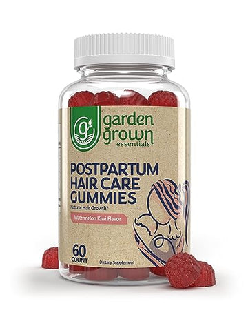 Womens Postpartum Hair Loss Gummies - Formuated for Postnatal Hair Care, Growth Garden Grown Essentials uk supplements