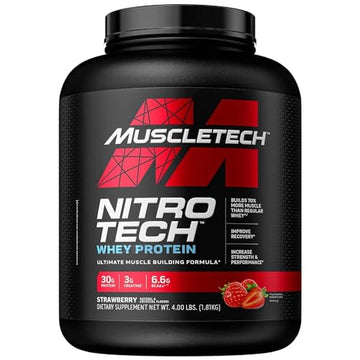 Whey Protein Powder, MuscleTech Nitro-Tech Whey Protein Isolate & Peptides, Protein MuscleTech uk supplements