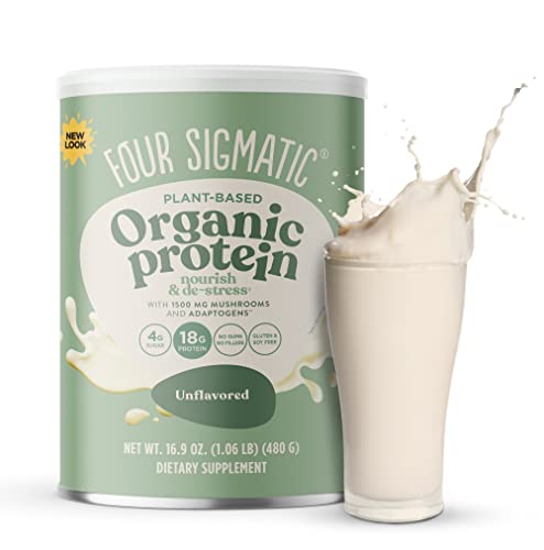 Four Sigmatic Organic Plant-Based Protein Powder Unflavored Protein with Lion’s Mane Four Sigmatic uk supplements