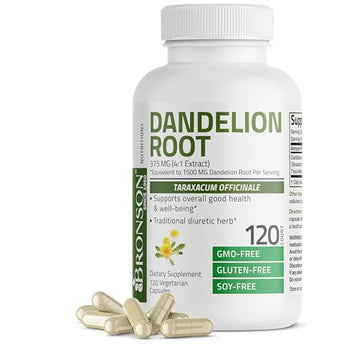 Bronson Dandelion Root High Potency Supplement, Supports Overall Good Health & Well Bronson uk supplements