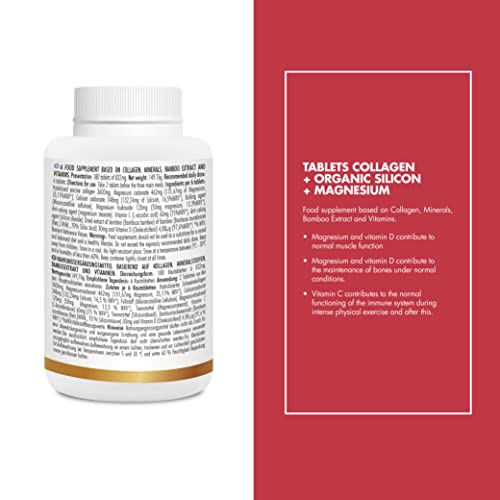 Bestdiet - Collagen with Silicon and Magnesium - Minerals - Bamboo Extract and Vitamins BEST DIET uk supplements