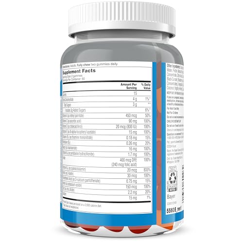 One A Day Men’s 50+ Daily Essentials Multivitamin Gummies, Multivitamin for Men Over 50, Fruit Medley Flavor, 120 Gummies ONE A DAY uk supplements