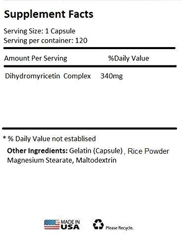 Absonutrix Dihydromyricetin - 520 mg, 120 Servings, Made in USA, Quick Absorption, Quality Potent Ingredients, Third-Party Tested, Non-GMO, GMP Certified, Cruelty Free Products Absonutrix uk supplements