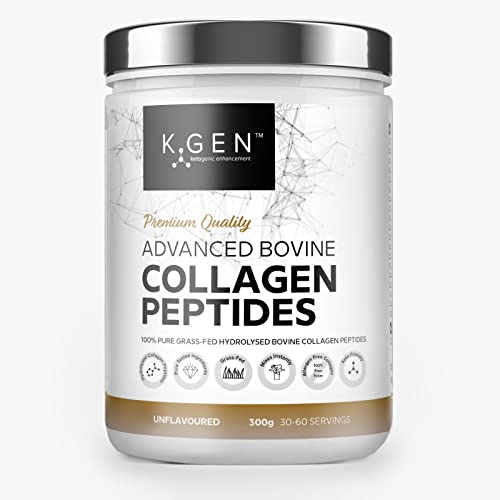 K-GEN Bovine Collagen Powder with Premium Quality Ingredients – Pure Hydrolysed Grass-Fed Bovine Collagen K GEN ketogenic enhancement uk supplements