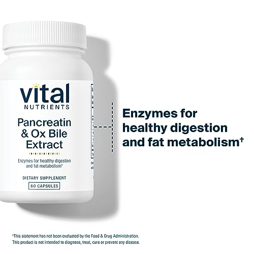 Vital Nutrients Pancreatin and Ox Bile Extract | Natural Digestive Enzyme Vital Nutrients uk supplements