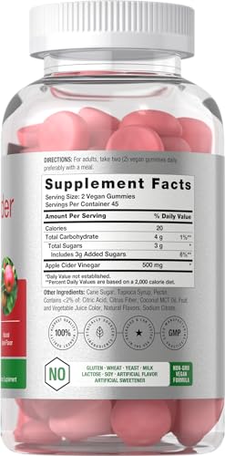 Horbaach Vegan Apple Cider Vinegar Gummies | 90 Count | ACV Supplement | Natural Horbäach uk supplements
