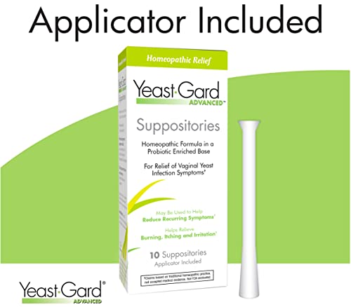 YeastGard Advanced Homeopathic Yeast Infection Vaginal Suppositories - 10 count Box Yeast-Gard uk supplements