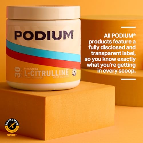 Podium Nutrition, Solos | L-Citrulline, 30 Servings, Unflavored, Boost Athletic Performance Podium Nutrition uk supplements