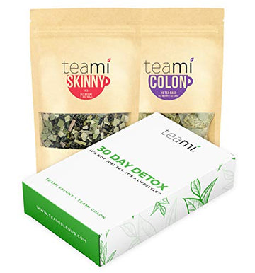 Teami® 30-Day Detox Tea Pack: All-Natural Teatox Kit with Teami Skinny & Teami Colon Teami uk supplements