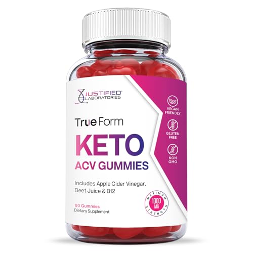 Justified Laboratories True Form Keto ACV Gummies 1000MG Vegan Non GMO Justified Laboratories uk supplements