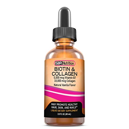 SBR Nutrition Biotin and Collagen Liquid Drops Daily Food Supplement, Vitamins SBR Nutrition uk supplements