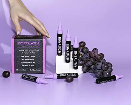 ProNutriWorld Marine Collagen Peptides Shots, Hyaluronic Acid and CoQ10 ProNutriWorld uk supplements