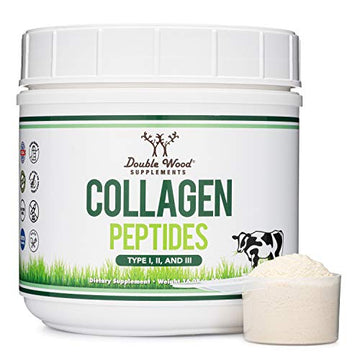 Collagen Peptides Powder - Hydrolyzed Collagen, Keto Safe - 16.08oz - Multi Type 1, 2 Double Wood Supplements uk supplements